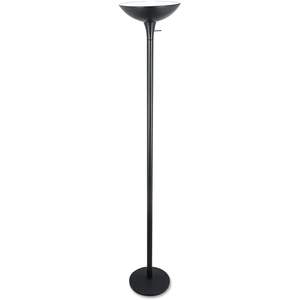 Alera ALE Torchier – lampadaire noir de 72 pouces de hauteur, LED jaune, pour salon, hôtel, chambre à coucher, villa, décoration moderne en verre élégant - Product Image 3