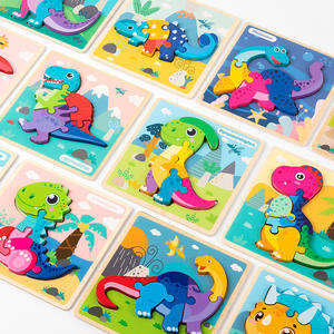 Rompecabezas de dinosaurio personalizado, rompecabezas de aprendizaje con forma de cubo 3D, juegos de mesa a <span class=keywords><strong>juego</strong></span>, rompecabezas educativos, juguetes para niños y niñas - Product Image 5