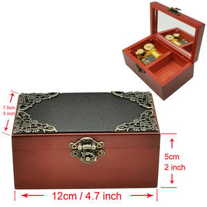 Caja Musical <span class=keywords><strong>de</strong></span> Joyería Antigua Vintage con Canción <span class=keywords><strong>de</strong></span> Vida Matrimonial y Espejo, Lindo Regalo Musical para Fanáticos, Amigos, <span class=keywords><strong>Cumpleaños</strong></span>, Decoración del Hogar - Product Image 1
