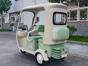 รถสามล้อไฟฟ้าแบบมีหลังคา 4 ที่นั่ง แบตเตอรี่ 60V 72V ดีไซน์ย้อนยุค สำหรับบริการรับส่งโรงแรมและนักท่องเที่ยว - Product Image 3