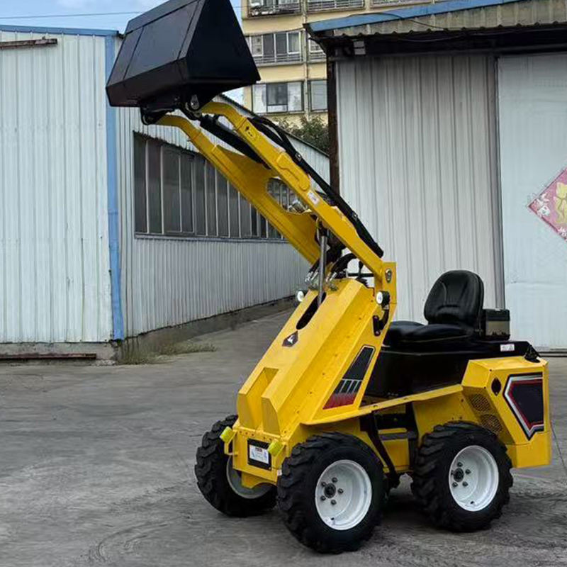 Mini Kadoe Kade Mini Skid Steer Wheel Loader with Euro5 Diesel Engine & Hydraulic ...