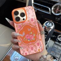 Nouvelle coque de téléphone portable Papillon et Lotus pour iPhone 14 15 18 16 17 Pro Max, coque antichoc en cuir souple