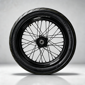 Ensemble de roues de <span class=keywords><strong>moto</strong></span> Surron Light Bee 2 de 17 pouces, roues de supermotard, jantes en alliage CNC, pneus slick CST, couleurs personnalisées - Product Image 1