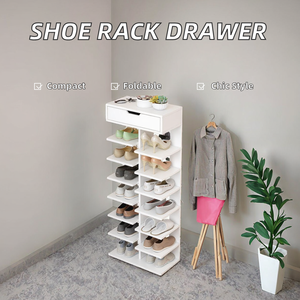<span class=keywords><strong>Zapatero</strong></span> de madera de doble cara moderno, <span class=keywords><strong>armario</strong></span> de almacenamiento de zapatos <span class=keywords><strong>barato</strong></span> multicapa para el hogar para la sala de estar - Product Image 2