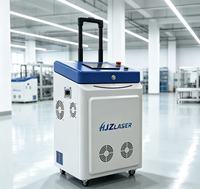 Machine de nettoyage au laser à fibre HJZ LASER 200W 300W 500W pour la pierre avec une vitesse de plus de 30 m/h et une utilisation facile, design léger
