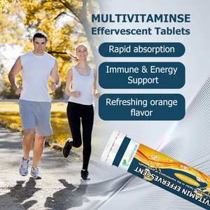 Tabletas Efervescentes Multivitamínicas Más Vendidas con Vitamina C que Ayudan a Apoyar la Salud Muscular y Ósea, Sabor Naranja Saludable - Product Image 6