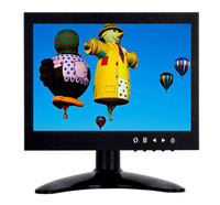 Moniteur LCD de petite taille avec cadre métallique, écran carré de 7 pouces 1024*768, avec entrée audio VGA HDMIed AV BNC USB haut-parleur