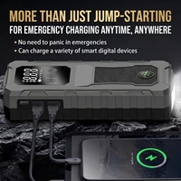 Avviatore d'Emergenza per Auto T2 6000mAh Versione Aggiornata, Kit di Emergenza con Scatola Portautensili, Booster Batteria Auto 12V, Power Bank, Luce LED, Apri Finestrini