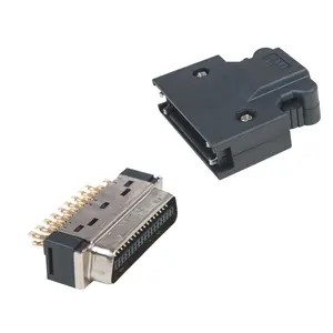 LECHUAN 3M Replaced 1.27mm SCSI MDR Mini D Ribbon 36Pin I/O Connector Buckle Type Solder 10136-3000PE Male Plug Connector