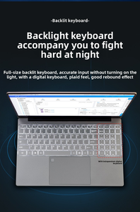 Bán buôn OEM 15.6inch mỏng máy tính xách tay máy tính với Intel CPU 512GB Ổ cứng win10 hệ điều hành Nhà Máy Giá tùy chỉnh - Product Image 3