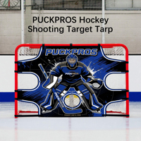 Bâche de tir de hockey PUCKPROS, cible de tir robuste pour entraînement de hockey sur glace en extérieur, équipement de hockey sur glace