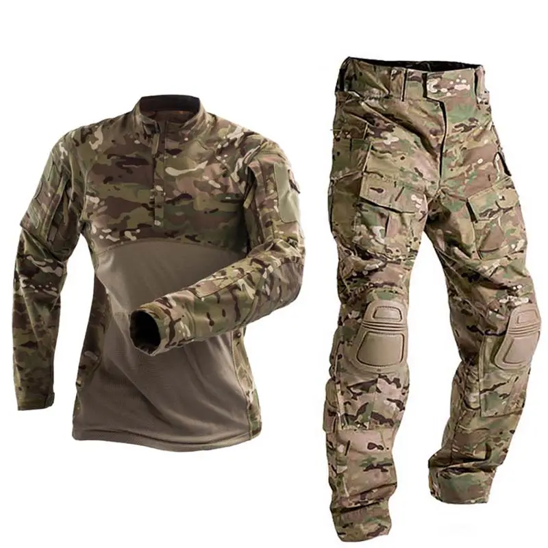 Oem Customized Tactical Camouflage Uniform Frog Suit Breathable Uniform