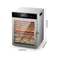 18-laags Voedsel Droog Fruit Machine Huishoudelijke Commerciële Groenten Huisdier Snacks Vlees Multifunctionele Intelligente Fruitdroger