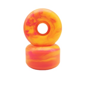Rueda de monopatín en blanco, color rosa y naranja, <span class=keywords><strong>56mm</strong></span> - Product Image 3