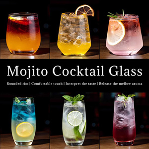 Verre Collins en verre transparent de haute qualité idéal pour les cocktails Mojito adaptés aux bars et restaurants - Product Image 4
