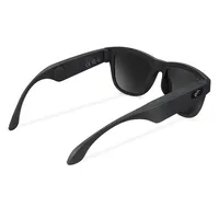 Gafas de sol de conducción ósea para mujer, lentes de sol deportivas abiertas, con dientes azules, 2022