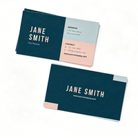 Cartes de visite personnalisées de haute qualité, impression premium sur papier d'art/carton/carton duplex pour une image de marque de luxe et la promotion d'événements