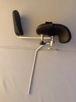 Support de jambe manuel pour lit médical gynécologique et obstétrical, pince de maintien de jambe noire SiNuo SN-LF01 certifiée CE Classe I