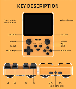 Vente chaude <span class=keywords><strong>Powkiddy</strong></span> <span class=keywords><strong>RGB20S</strong></span> Mini Console de Jeu 3.5 IPS Écran Pouces Portable Classique Rétro Lecteur de Jeu Portable Pour PSP/N64 - Product Image 5