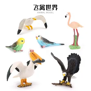 批发固体PVC仿真雕像模型鸟玩具动物俑玩具