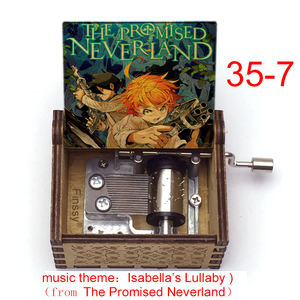 Caja Musical de Madera con Manivela, Tema Musical de Promised Neverland, Canción de Cuna de <span class=keywords><strong>Isabella</strong></span>, para Regalo de <span class=keywords><strong>Cumpleaños</strong></span> o Navidad - Product Image 3