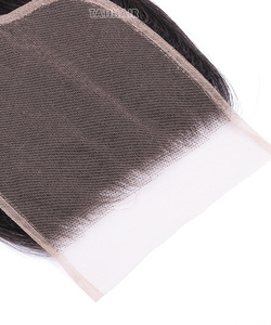 Venta al por mayor de extensiones de cabello humano de visón brasileño 4x4 de tejido recto Remy máquina de pelo de doble trama parte libre de pelo crudo de la cutícula - Product Image 5