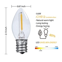 Éclairage de vacances en extérieur homologué UL, cordon d'accessoires de 6 pieds avec interrupteur marche/arrêt, prises, une ampoule LED