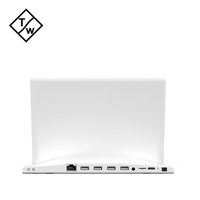 Tablette Android AT101WF en forme de L de 10.1 pouces bon marché en utilisation professionnelle noir et blanc avec RJ45 POE et diverses puces RK