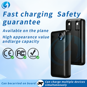 Cargador Portátil Rápido de 22.5W y 10000mAh con Cables Dobles Integrados, Pantalla LED Inteligente, para Exteriores - Product Image 2
