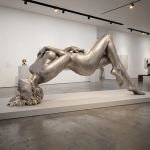 Statue d'art <span class=keywords><strong>érotique</strong></span> grandeur nature en bronze, femme nue, sculpture féminine - Product Image 5