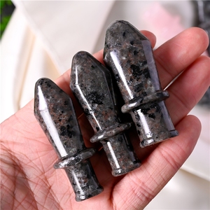 Épée sculptée en quartz poli, cristal de guérison, pierre naturelle sculptée, style Feng Shui vintage, vente en gros - Product Image 6