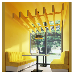 Thiết kế hiện đại chống cháy Acoustic Panels treo trần vải cho phòng tập thể dục & khách sạn sảnh sóng trần trang trí cho các trường học sử dụng - Product Image 4