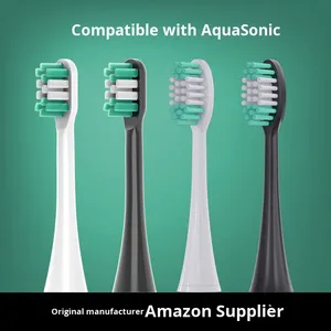 Cabezales de repuesto para cepillo de dientes <span class=keywords><strong>AquaSonic</strong></span> con cubiertas higiénicas antipolvo, cabezal de cepillo de dientes de cerdas suaves para el cuidado de los dientes y las encías - Product Image 1