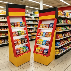 Étagères de présentation personnalisables pour magasins, présentoirs autoportants et présentoirs de supermarché pour les magasins d'angle - Product Image 2