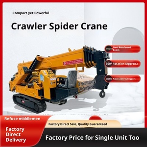 Grúa Araña Sobre Orugas de 12 Toneladas, Control Remoto Inalámbrico, Brazo Telescópico, Grúa Araña Plegable de 5T y 8T - Product Image 2