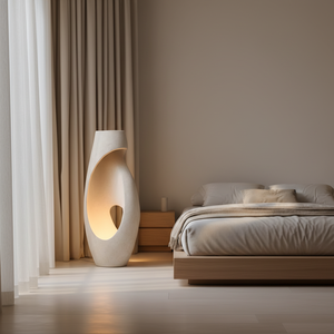 Lampe sur pied créative tendance imprimée en 3D | Lampe sur pied moderne pour les intérieurs contemporains, les salons, les chambres à coucher et la décoration de la maison - Product Image 1