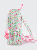 Mochila Escolar Princesa con Diseño Floral y Lazo, Impermeable, Mediana, para Mujer