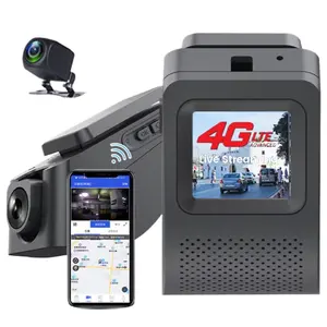 4G sim kart araba kamera 1.5 inç APP canlı Video kaydedici çift kameralar ile ücretsiz parça araba GPS izleme uzaktan izleme çizgi kam