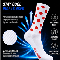 Chaussettes de compression de cyclisme professionnelles unisexes, respirantes et très élastiques pour le printemps, l'été, le vélo de route et le VTT