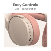 Casque sans fil P2961, confortable et élégant, avec coussinets en mousse à mémoire de forme, casque Bluetooth avec micro pour la musique et les appels