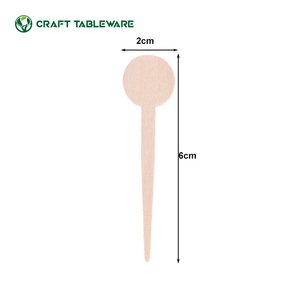Factory Price 6cm Disposable Wood Stirrer Round Head <strong>Pointed</strong> Tail for Espresso <strong>Coffee</strong> and Sampling Wholesale Bulk Supply - Product Image 2