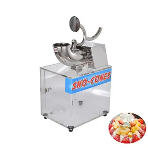 High Quality Commercial Stainless Steel Electric Ice Crusher with Plastic Body Manual Ice Shaver
