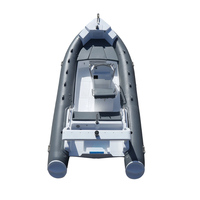 Bateau pneumatique de luxe RIB-600A, directement de l'usine, coque en fibre de verre Hypalon PVC, bateau de navigation, de pêche et de transport.