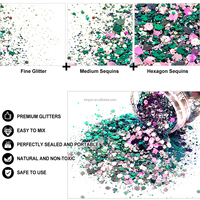 Ensemble de paillettes Chameleon Chunky Glitter, 24 couleurs, 2oz/57g, paillettes irisées pour résine époxy, ongles, coque de téléphone, décoration de fête, entrepôts américains