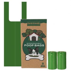 Sacs à déjections canines biodégradables de luxe en gros, pack familial personnalisé, sacs compostables pour déchets d'animaux avec trou pour poignée - Product Image 1