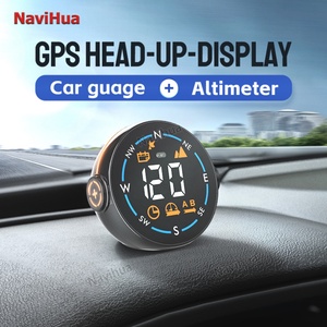 Navihua GPS Clock <b>Speedometer</b> Gauges Windshield Projector Driving Reminder Alarm <b>Car</b> Head up Display H600G - Product Image 2