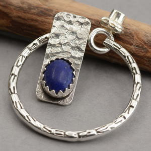 Orecchini Vintage a Forma di Martello Blu per Donne, Gioielli di Moda a Doppio Uso - Product Image 4