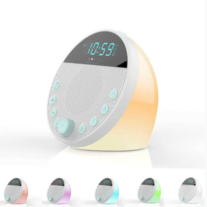 Ứng Dụng Điều Khiển Tiếng Ồn Trắng Máy Âm Thanh Cho 18 Giấc Ngủ Nhẹ Nhàng Âm Thanh Ban Đêm Ánh Sáng Màu Xanh Răng Loa Đồng Hồ Báo Thức Cho Bé Người Lớn - Product Image 3