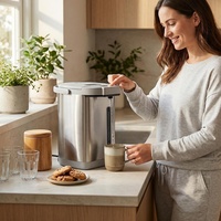 Thermopot Électrique 5 Litres pour Usage Domestique et Commercial, Bouilloire Numérique avec Thermostat, Distributeur d'Eau Chaude, Chauffe-Eau Électrique
