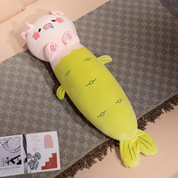Jouet en peluche mignon personnalisé, peluche en forme d'animal, cochon, lapin, chat, peluche douce et confortable pour la chambre à coucher, pour dormir